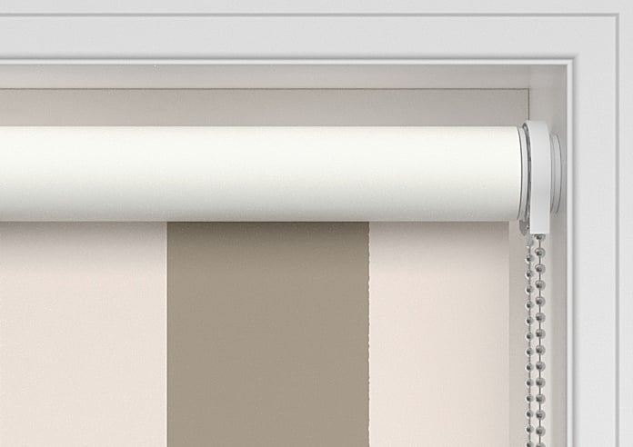 Cowes Stripe (Blackout), Fossil Grey - Twist&Fit Roller Blind - Image 10